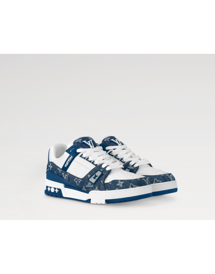 LOUİS VUİTTON SNEAKERS LUXURY BLUE WHİTE